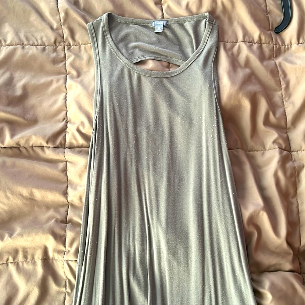 AERIE backless olive green dress (XS/S)